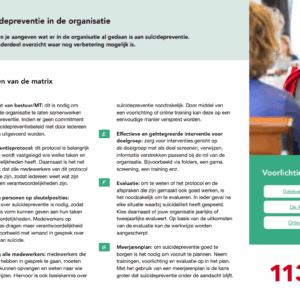 Matrix suïcidepreventie in de organisatie
